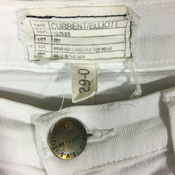 Current/Elliott The Stiletto Embroidered Jeans - Picture 5 of 8